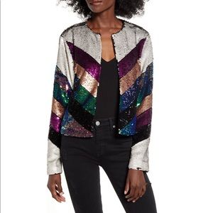 NWT BLANKNYC VIBRANT SEQUIN JACKET